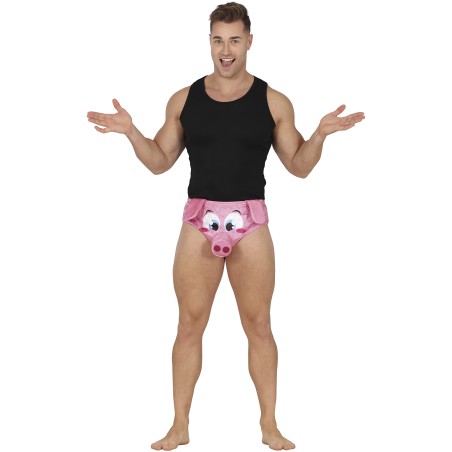 Calzoncillo gracioso cerdito slip amigo invisible
