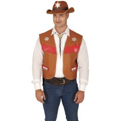 Chaleco vaquero marron