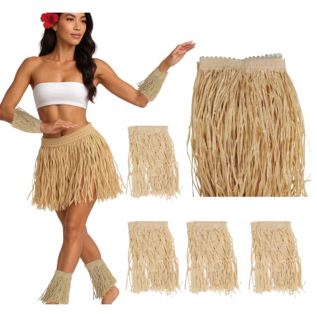 Conjunto zulu africano rafia-Tus disfraces baratos