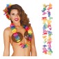Collar hawaiano multicolor flores