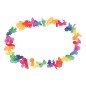 Collar hawaiano multicolor flores