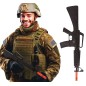 Subfusil de asalto con sonido 63 cm metralleta