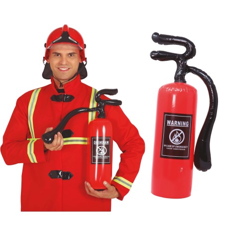 Extintor hinchable para bombero 50 cm-Tus disfraces baratos