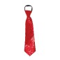 Corbata roja con lentejuelas 35 cm