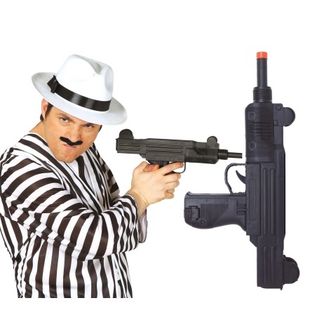 Subfusil uzi 38 cm meralleta ametralladora-Tus disfraces baratos