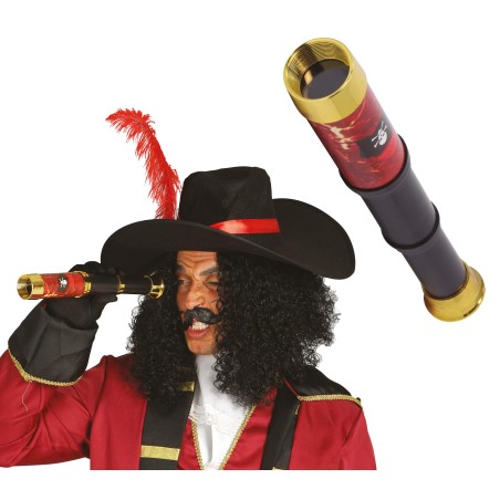 Catalejo pirata 30 cm negro capitan-Tus disfraces baratos