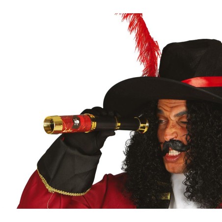 Catalejo pirata 30 cm negro capitan