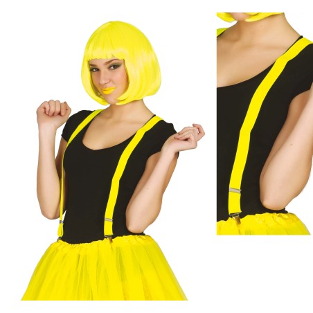 Tirantes amarillo neon-Tus disfraces baratos
