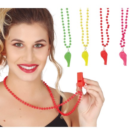 Silbatos neon pack de 4 uds-Tus disfraces baratos