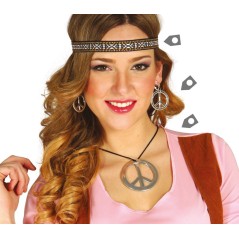 Conjunto hippie cinta pendientes y collar