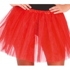 Tutu rojo para mujer 40 cm-Tus disfraces baratos
