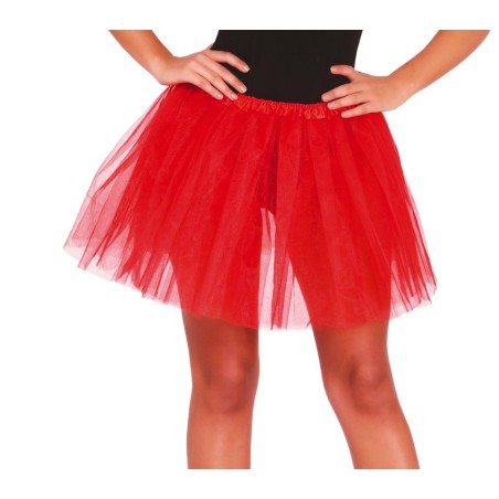 Tutu rojo para mujer 40 cm