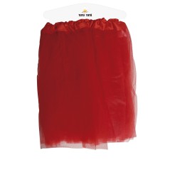 Tutu rojo para mujer 40 cm-Tus disfraces baratos