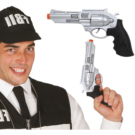 Pistola policia del FBI de 27 cm-Tus disfraces baratos
