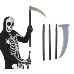 Guadaña 95 cm de la muerte desmontable-Tus disfraces baratos