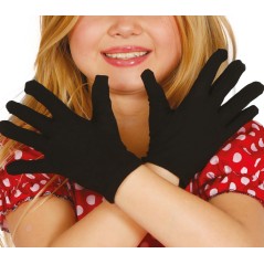 Guantes negros infantiles 18 cm-Tus disfraces baratos