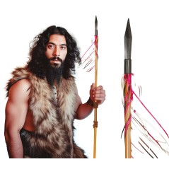 Lanza indigena 120 cm africano tribu-Tus disfraces baratos