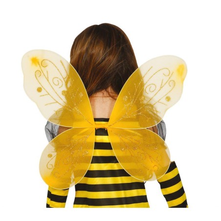 Alas amarillas infantiles de 44x37 cm abeja