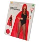 Capa roja con capucha terciopelo 130 cm