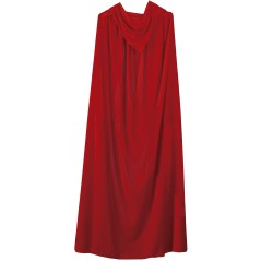Capa roja con capucha terciopelo 130 cm-Tus Disfraces