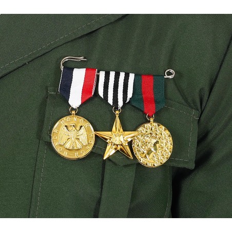 Medallas milatares 3 unidades con pasador-Tus disfraces baratos