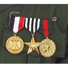 Medallas milatares 3 unidades con pasador