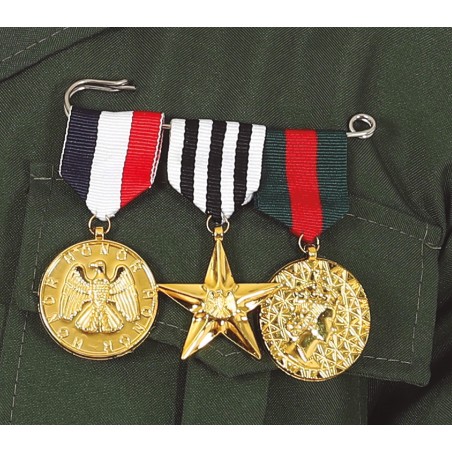 Medallas milatares 3 unidades con pasador