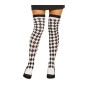 Medias arlequin rombos blancos y negros