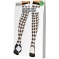 Medias arlequin rombos blancos y negros