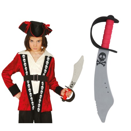 Espada pirata 63.5 cm infantil de goma e.v.a.sable-Tus disfraces baratos