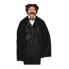 Capa terciopelo negra 100 cm caballero