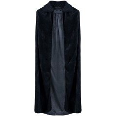 Capa terciopelo negra 100 cm caballero-Tus Disfraces