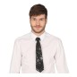 Corbata negra con lentejuelas 35 cm
