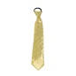 Corbata oro con lentejuelas 35 cm