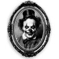 Adhesivo cuadro payaso 30x23 cm