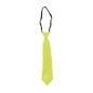Corbata amarillo neon con lentejuelas 37 cm