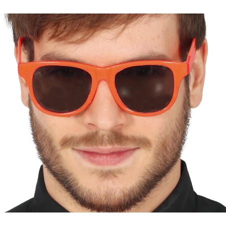 Gafas pasta neon naranja-Tus disfraces Baratos