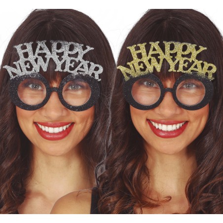 Gafa happy new year surtida oro o plata-Tus disfraces