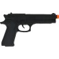 Pistola negra policia ejercito 24 cm