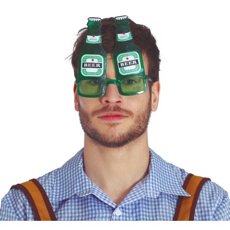 Gafas botella de cerveza para disfraz
