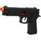Pistola negra policia ejercito 24 cm