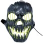 Mascara negra sonriente con luz led