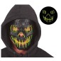 Mascara negra sonriente con luz led