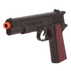 Pistola negra 27 cm-Tus disfraces baratos