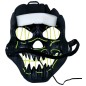 Mascara negra sonriente con luz led