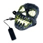 Mascara negra sonriente con luz led