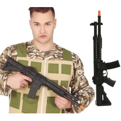 Rifle de asalto de los swat de 59 cm juguete plastico-Tus disfraces baratos