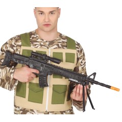Rifle francotirador ak 77 cm juguete plastico
