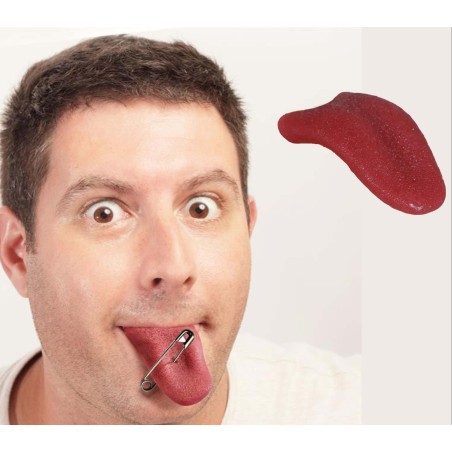 Lengua de latex 6 cm broma-Bromas baratas online