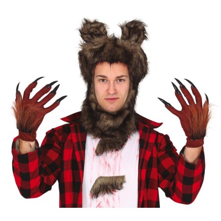 Guantes hombre lobo con garras-Tus disfraces baratos